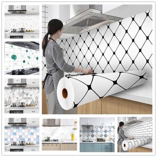 Decal dán bếp giả đá 3met x60cm chống dầu mỡ, trắng nhôm, cách nhiêt, chống nước dễ vệ sinh 3met x60cm