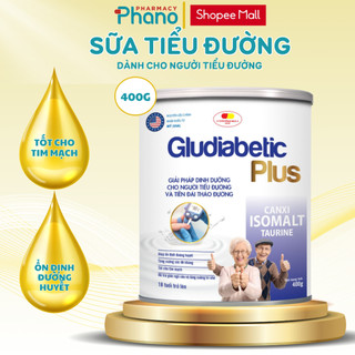 Sữa Bột Cho Người Tiểu Đường Gludiabetic Plush Lon 400 gram