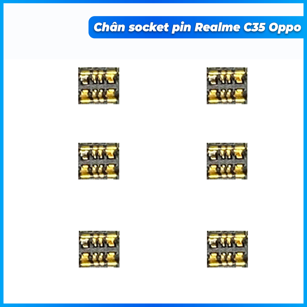 Chân socket pin trên main Realme C35 oppo