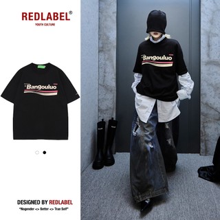 Áo Thun Nam Nữ In Họa Tiết BANGOULUO, Áo Phông  REDLABEL Unisex Form Rộng Tay Lỡ Cao Cấp Cá Tính Chất Cotton Dày Dặn