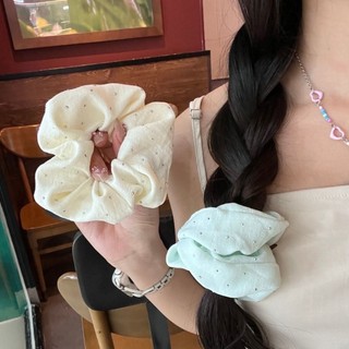 [Tím.Little]SCRUNCHIES THUN GÂN MÀU NHẸ NHÀNG, CỘT TÓC VẢI ĐEO TAY GIÁ RẺ