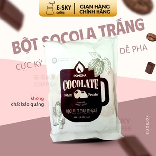 Bột Socola Trắng POMONA White Chocolate Powder Nguyên Liệu Pha Chế Cà Phê Trà Sữa Hàn Quốc 800g