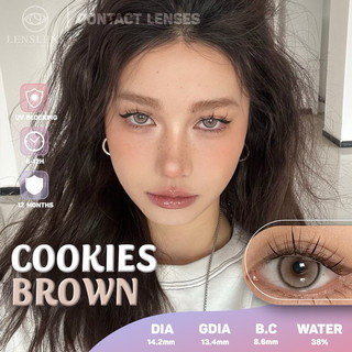 Lens Mắt Kính Áp Tròng Nâu Bánh Quy Cookies Brown