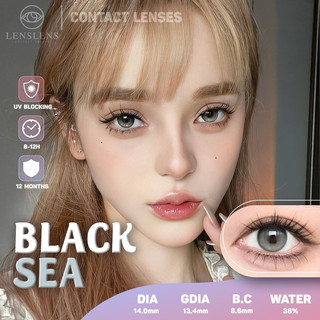 Lens Mắt Kính Áp Tròng Black Sea 14.0mm Silicone Hydrogel