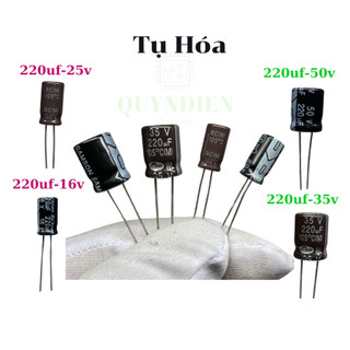 Tụ hóa 220uf - 16v 25v 35v 50v giá 10 tụ-Linh kiện Điện tử QuỳnhDiễn