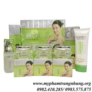 Bộ Yiyimei 5in1 trắng da mờ nám tàn nhang