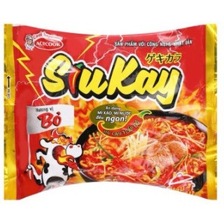 Mì Siukay Acecook Vị Bò 127G. mì siukay 7 cấp độ acecook.siu ngon, siukay hải sản, siukay gà cay phô mai .siukay vị bò