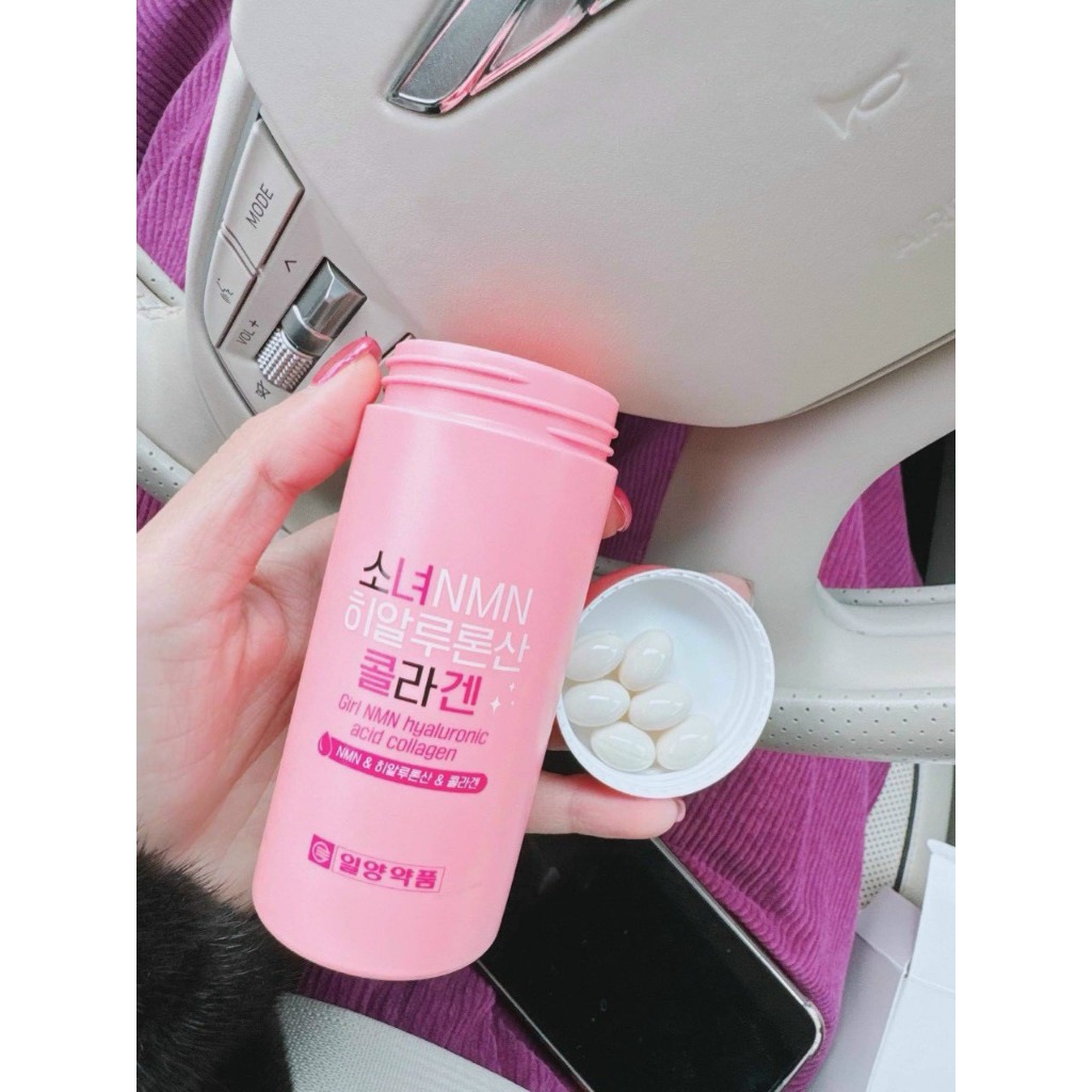 Viên Uống Trắng Da Girl NMN Và Hyaluronic Acid Collagen giúp dưỡng trắng da ngăn ngừa lão hóa Hàn Quốc