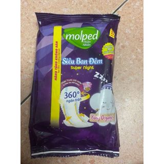  Combo 40 miếng Băng vệ sinh ban đêm 35cm MOLPED siêu mỏng cánh 2 miếng  gói  