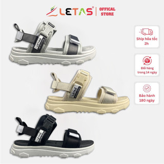 Giày sandal Nam Nữ Letas D725, Sandal 2 quai ngang, Dép quai hậu học sinh đi học