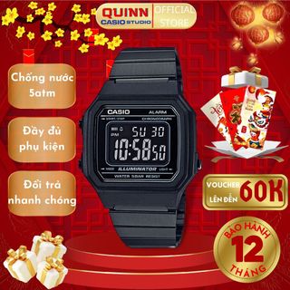 Đồng Hồ Unisex CASl0 Dây Kim Loại Chống Nước B650W, Đồng Hồ Nam Nữ Dây Thép Không Gỉ Vintage Black Bảo Hành 12 Tháng