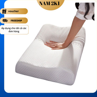 Gối cao su non cao cấp chống ngáy, gối sài gòn foam chống đau mỏi vai gáy giúp ngủ ngon