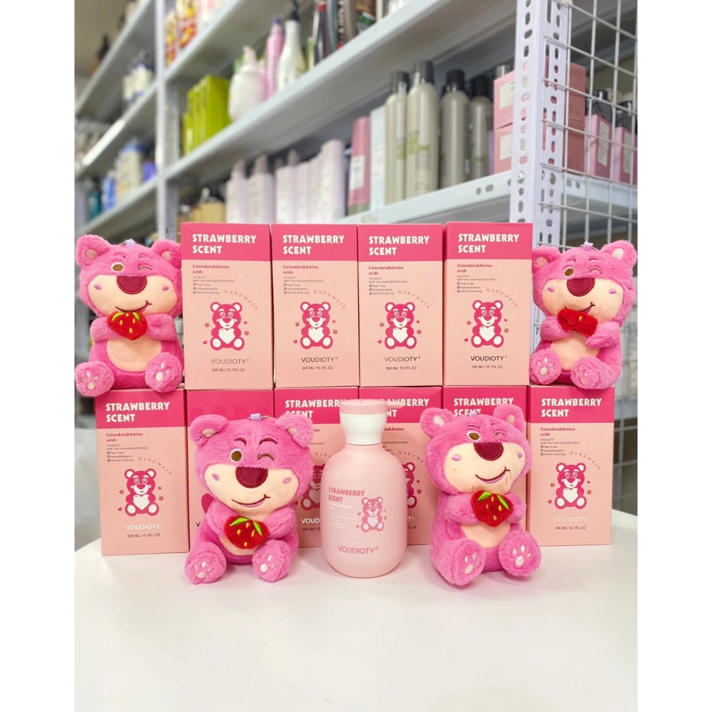 Sữa Tắm Gấu Dâu 2in1 300ml Dành Cho Trẻ Em, Dịu Nhẹ, An Toàn Cho Da