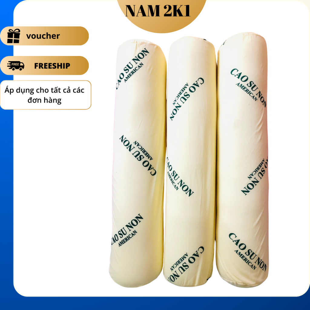 Ruột Gối Ôm Cao Su Nhân Tạo American 30x100cm, Ruột Gối Nằm Cao Su