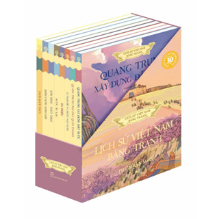 Sách - Lịch sử Việt Nam bằng tranh (bản màu, bìa cứng) - Hộp 8 cuốn
