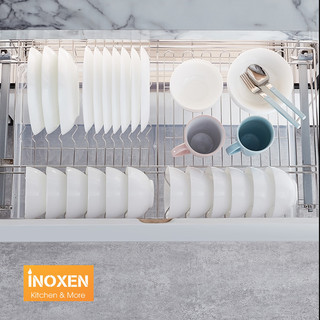 [Phụ kiện bếp nhập khẩu] Giá để bát đĩa INOXEN BT30461/71/81/91 cho tủ bếp dưới