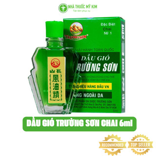 Dầu gió trường sơn chính hãng chai lớn 6ml - nhà thuốc tây mỹ kim