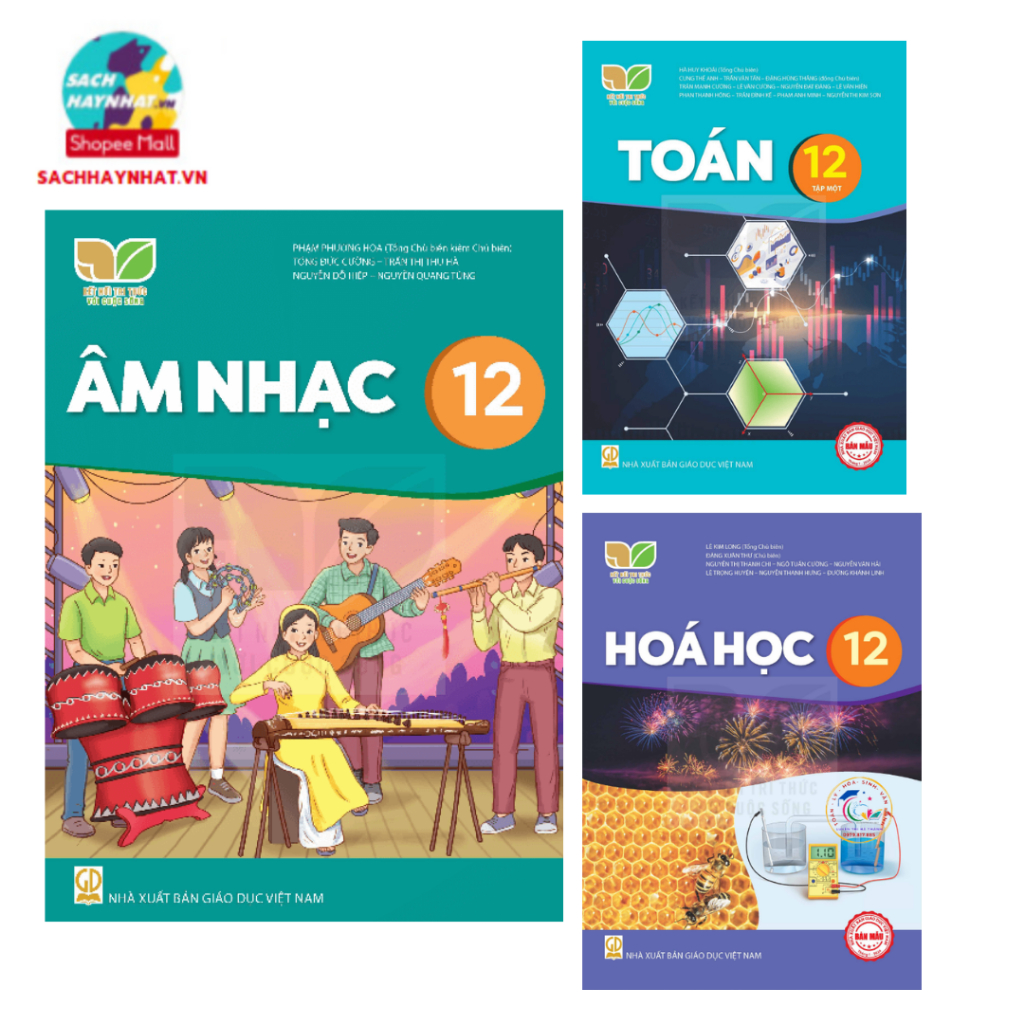 Sách - ( Kết nối ): Ngữ văn 12 tập 1, Ngữ văn 12 tập 2, Toán 12 tập 1, Toán 12 tập 2 + Bán kèm 1 cuố