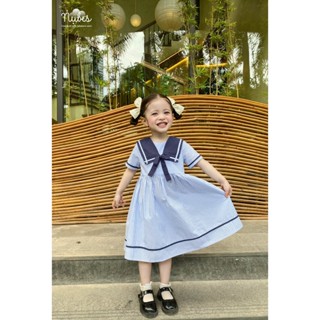 Váy Thủy Thủ Bé Gái Nắng Mai – Đầm Xinh Đi Chơi, Đi Học [NUBES-NM10]