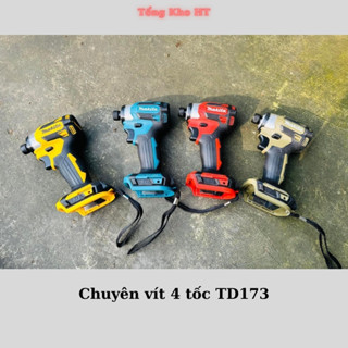  Máy chuyên vít bắn vít pin TD173; Chân pin phổ thông; Động cơ không chổi than; 5 tốc độ phù hợp đi công trình 