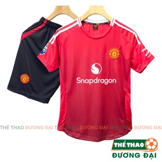 Quần Áo Bóng Đá Đồ Đá Banh MU Đỏ 2024 2025 Thun Mè Cao Cấp Thoáng Khí Thể Thao Đương Đại