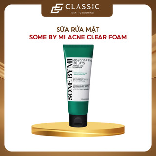 Sữa Rửa Mặt Some By Mi AHA-BHA-PHA 30 Days Miracle Acne Clear Foam 100ml