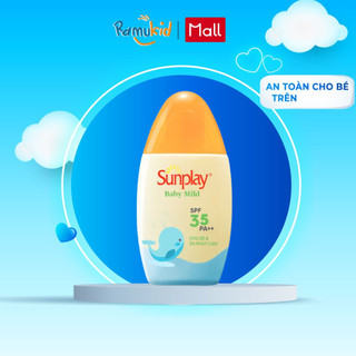 Kem chống nắng cho bé Sunplay dùng cho bé từ 6 tháng tuổi và da nhạy cảm, dạng sữa Sunplay Baby Mild SPF 35, PA++ 30g