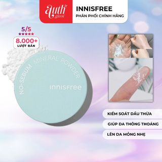 Phấn phủ dạng bột khoáng Innisfree No Sebum Mineral Powder kiềm dầu mịn da [Mẫu mới 2023]