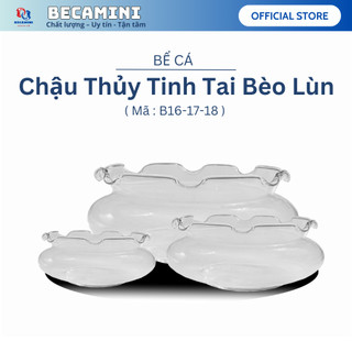 Bể cá mini, chậu cá để bàn TAI BÈO ( CHỌN MẪU) . Tặng phụ kiện