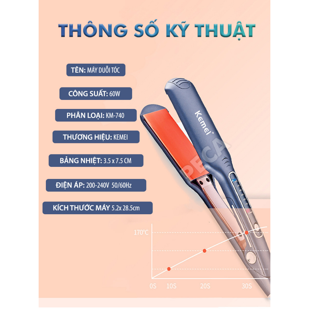 MÁY DUỖI TÓC KEMEI KM-740 (ĐEN) / MÁY DUỖI TÓC KEMEI KM-329 (ĐEN)