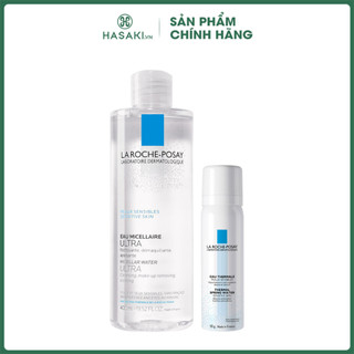 Combo La Roche-Posay Nước Tẩy Trang Cho Da Nhạy Cảm 400ml + Xịt Khoáng 50ml Hasaki Sản Phẩm Chính Hãng
