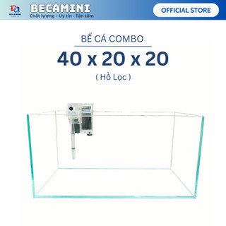 Bể cá mini COMBO Hồ + Lọc , bể cá để bàn dùng nuôi kiểng hoặc thủy sinh