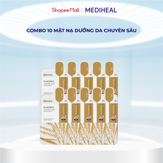  Combo 10 Miếng Mặt Nạ Tế bào gốc lúa mạch Phục Hồi Da Mediheal Placenta Essential Mask 24ml 