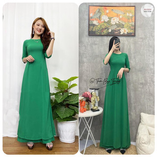 Áo Dài Truyền Thống Trơn Lụa Nhật