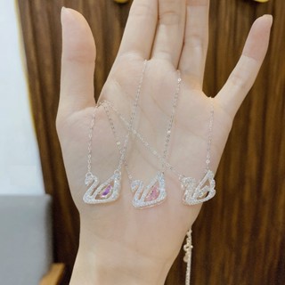  Dây chuyền thiên nga bạc thật đá nhảy cánh thiên thần 