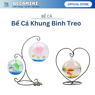 Bể cá mini CHỌN MẪU để bàn làm việc, bể cá treo trang trí