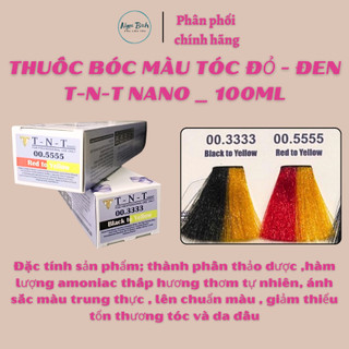 Bóc đen tóc nhuộm tnt plus - bóc màu đen , bóc màu đỏ - 100ml
