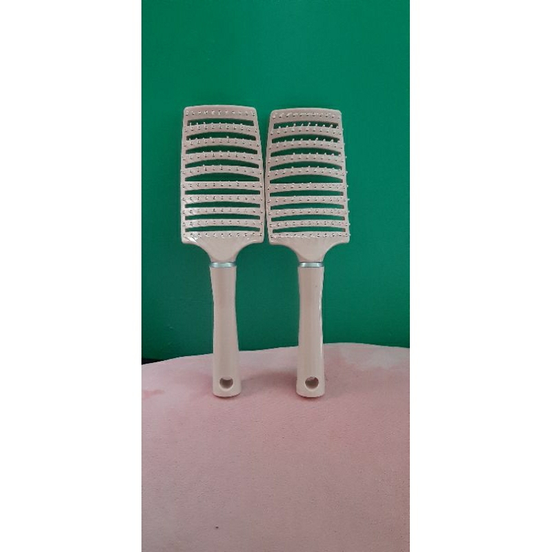 Lượt chải tóc gỡ rối bán nguyệt làm phồng tóc massage có đệm khí