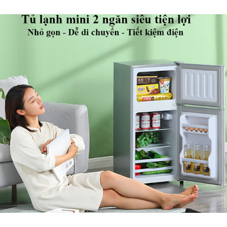 Tủ lạnh Mini nhỏ gọn dễ dàng di chuyển, không gây tiếng ồn tặng kèm khay làm đá