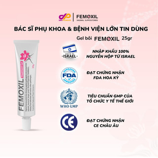 Danpharm-Gel bôi nấm ngứa FEMOXIL bôi trơn, se khít, làm hồng nhập khẩu từ Israel tuýp 25g