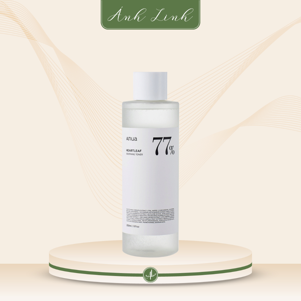 Toner Diếp Cá Làm Dịu Da Anua Heartleaf 77% Soothing Toner