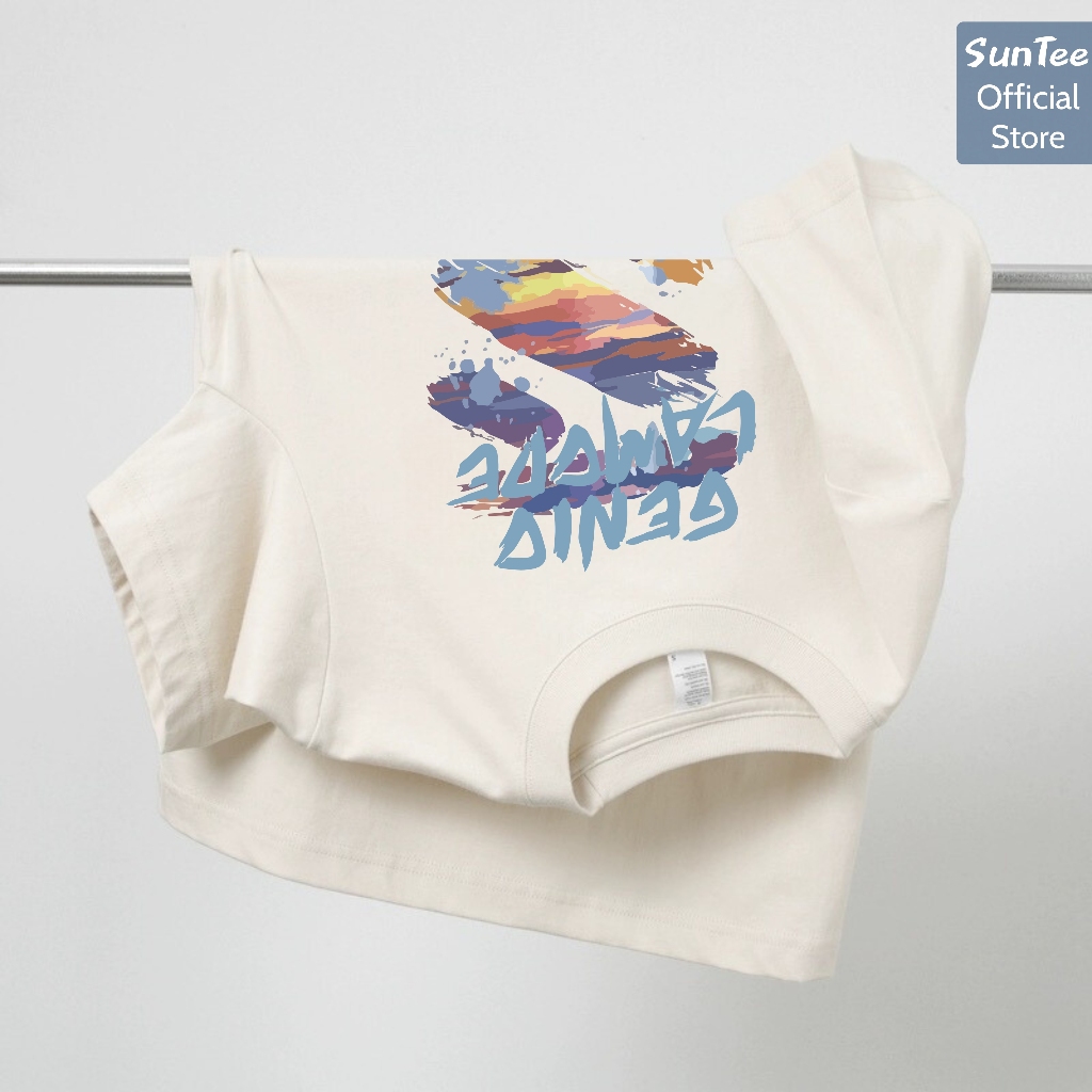 Áo thun nữ form vừa SUNTEE STFV116 phong cách basic in hình 016 vải cotton 250GSM cao cấp thoáng mát | BigBuy360 - bigbuy360.vn