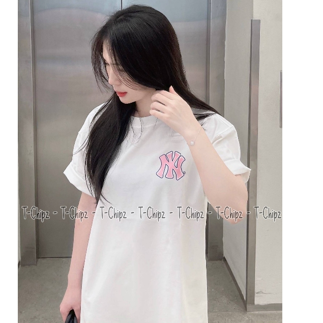Áo thun NY YANKEES Nam Nữ Xanh Hồng Tchipz Form Rộng Chất Liệu Cotton 250gsm Cao Cấp Full Tag Mac | BigBuy360 - bigbuy360.vn