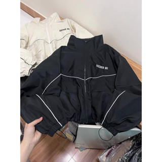 Áo Khoác Dù Gió lững 2 lớp [CÓ ẢNH THẬT] Áo Khoác Dù lững 2 lớp chất vải dù gió có túi trong 1SỌC TRẮNG ANSWER ME