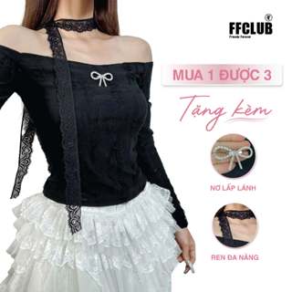    MUA 1 ĐƯỢC 3   ÁO BODY COTTON CÀO RÁCH LOLITA PHONG CÁCH COQUETTE MIX 