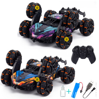  Xe điều khiển 6 Bánh Nhào Lộn Xoay 360 độ Có Đèn Pô Xe Tạo Khói Di Chuyển 6 Hướng  King RC  OR04 