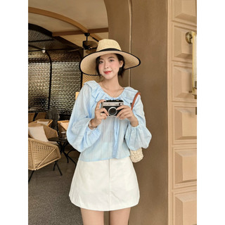[RÁCH STORE] Áo Kiểu - Cổ Bèo - Cột Nơ - Tay Dài Bo