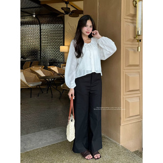 [RÁCH STORE] Áo Kiểu - Cổ Bèo - Cột Nơ - Tay Dài Bo