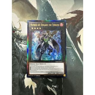 ra02 Lá bài thẻ bài Yugioh Number 60 Dugares the Timeless – super secret ultimate Rare - Tặng bọc bài nhựa