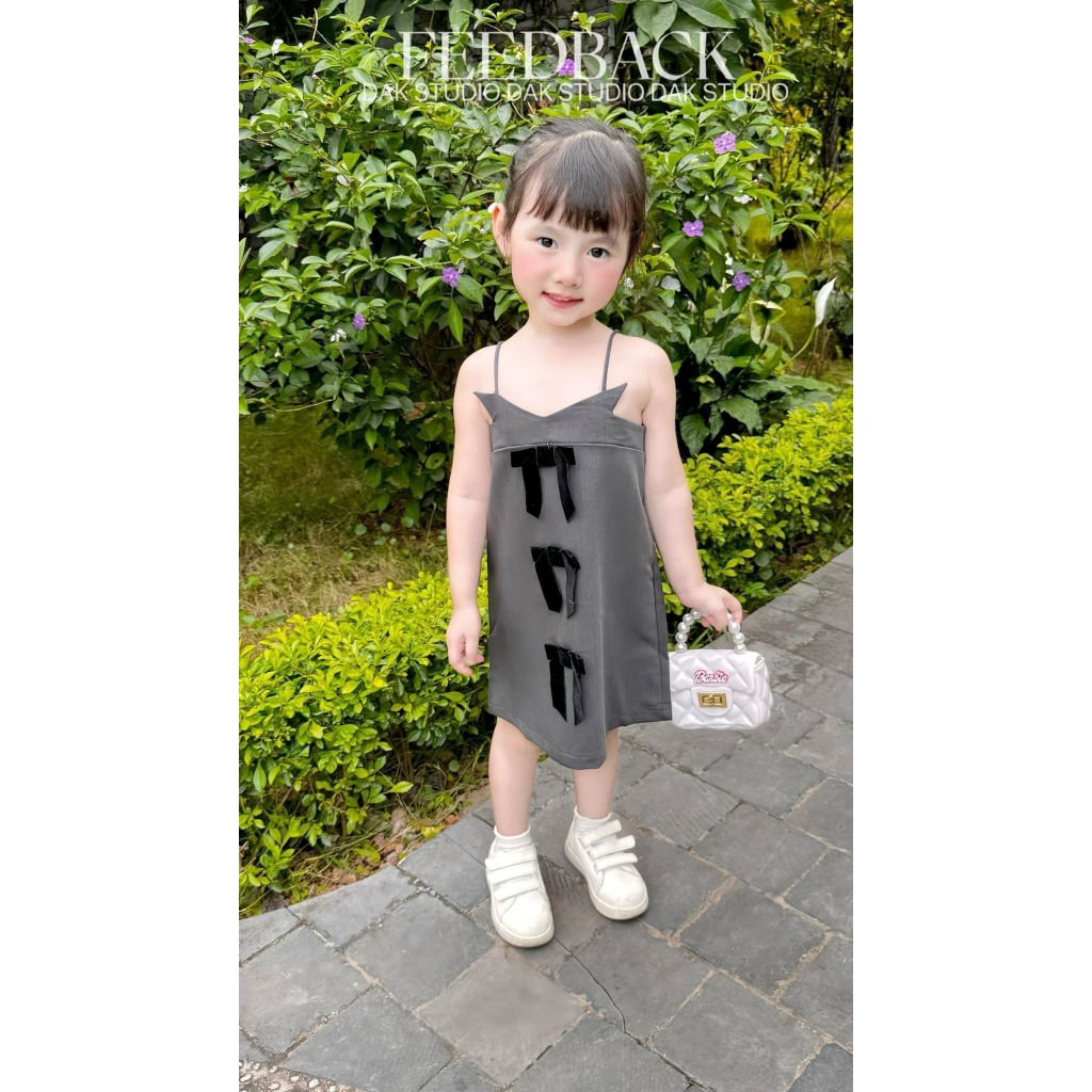 Đầm dây vải ba nơ DAK STUDIO